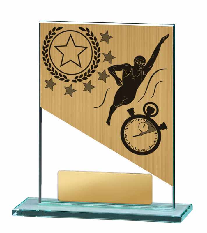 Swimming Theme on Glass